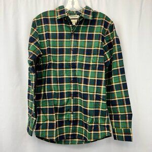 Goodthreads Mens Button-Up Shirt Multicolor Plaid Long Sleeve Pockets XS New